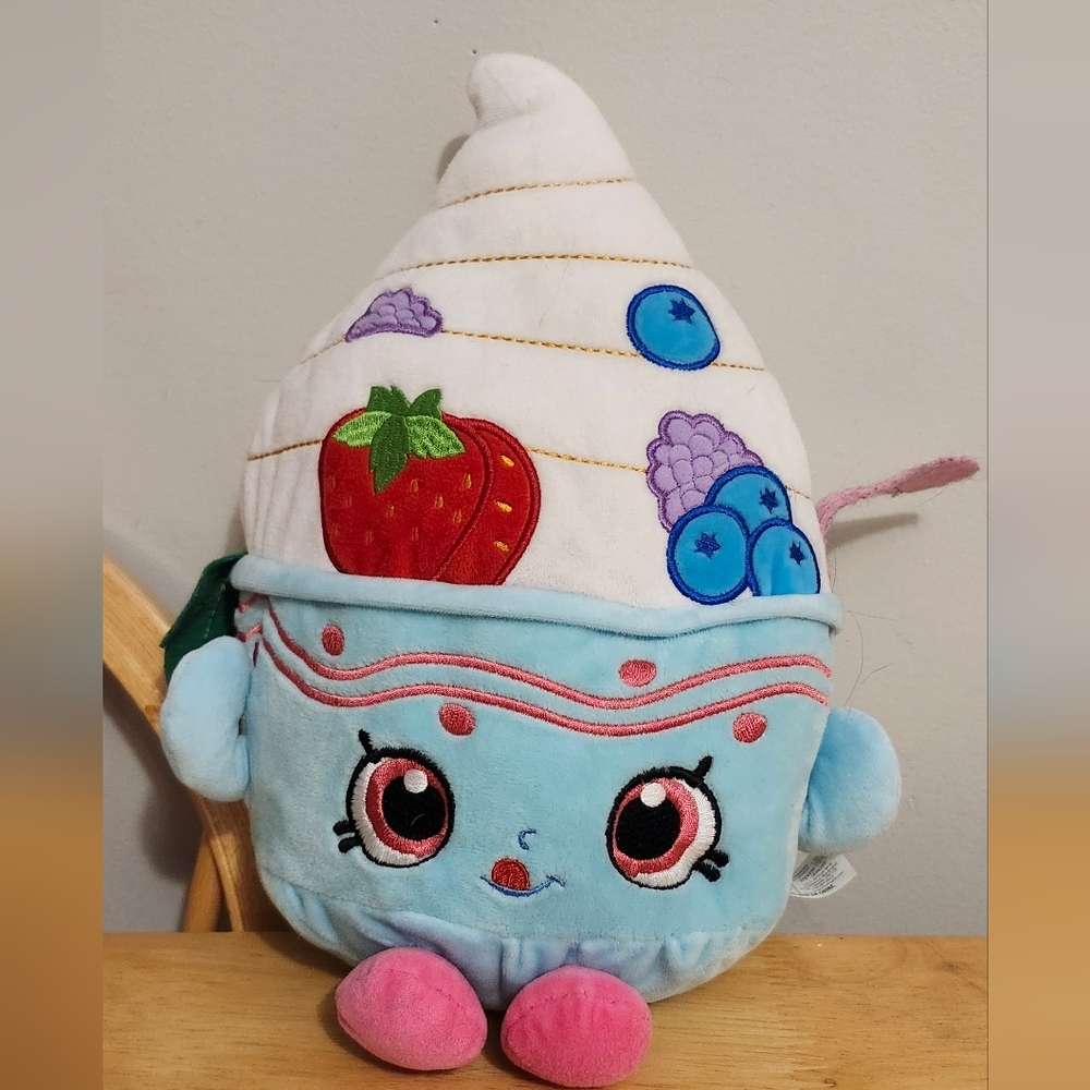Shopkins Blue and White Plush Toy